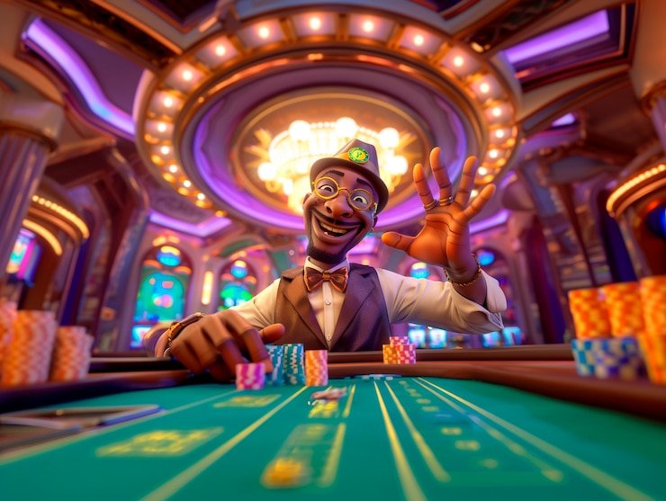 Meja Casino Hold'em: dealer profesional dan kartu komunitas Meja Casino Hold'em live dealer di olxttoto dengan kartu hole dan kartu komunitas